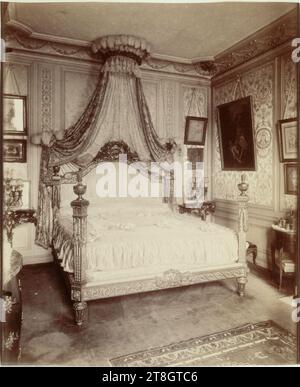 Intérieurs parisiens, 'intérieur de Mademoiselle Cécile Sorel membre de la Comédie-française, 99 avenue des champs-Elysées, 8e arrondissement, Paris, Atget, Eugène (Jean Eugène Auguste Atget), photographe, Photographie, Arts graphiques, Albumen print, dimensions - travail : hauteur : 22,1 cm, largeur : 18,4 cm Banque D'Images