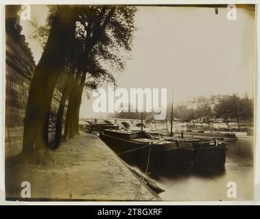 Pont Marie, 4e arrondissement, Paris, Atget, Eugène (Jean Eugène Auguste Atget), photographe, Photographie, Arts graphiques, tirage au chlorure d'argent gélatine, développé, Dimensions - oeuvre : hauteur : 17,4 cm, largeur : 22,4 cm Banque D'Images