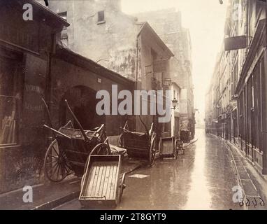 Rue de Bièvre, 5e arrondissement, Paris, Atget, Eugène (Jean Eugène Auguste Atget), photographe, Photographie, Arts graphiques, Albumen print, dimensions - travail : hauteur : 17,9 cm, largeur : 22,1 cm Banque D'Images