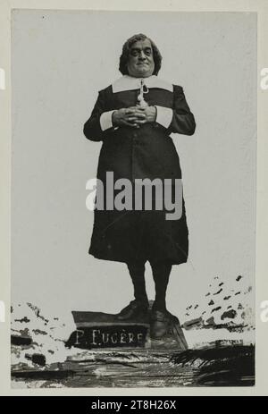 Portrait de Lucien Fugère (1848-1935), (chanteur lyrique à l'Opéra comique), caution, Georges, photographe, entre 1860 et 1890, 2e moitié du 19e siècle, Photographie, Arts graphiques, Photographie, tirage albumen, dimensions - travail : hauteur : 8,4 cm, largeur : 5,4 cm, Dimensions - ancienne version:, hauteur : 9,5 cm, largeur : 6,3 cm Banque D'Images