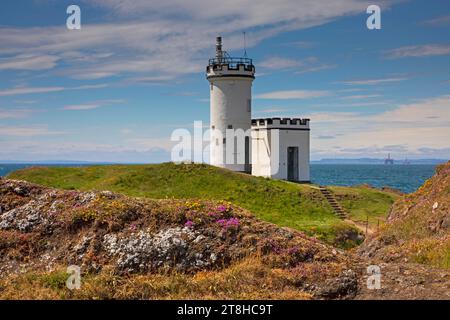 Phare d'Elie Ness près du Firth of Forth, Fife, East Neuk, Écosse, Royaume-Uni, Royaume-Uni. Banque D'Images
