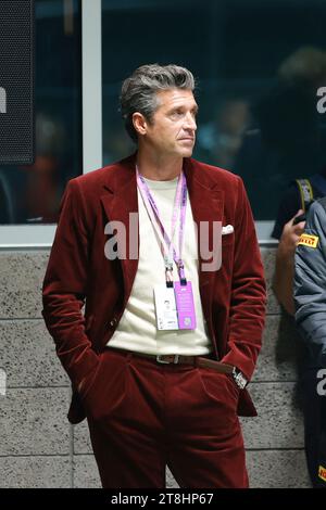 Las Vegas, Vereinigte Staaten. 18 novembre 2023. 18 novembre 2023, Las Vegas Street circuit, Las Vegas, FORMULE 1 HEINEKEN SILVER LAS VEGAS GRAND PRIX 2023, dans le film acteur Patrick Dempsey Credit : dpa/Alamy Live News Banque D'Images