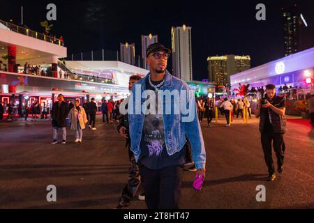 Las Vegas, Vereinigte Staaten. 18 novembre 2023. 18 novembre 2023, Las Vegas Street circuit, Las Vegas, FORMULE 1 HEINEKEN SILVER LAS VEGAS GRAND PRIX 2023, dans la photo footballeur Jerome Boateng Credit : dpa/Alamy Live News Banque D'Images