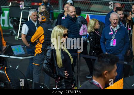 Las Vegas, Vereinigte Staaten. 18 novembre 2023. 18 novembre 2023, Las Vegas Street circuit, Las Vegas, FORMULE 1 HEINEKEN SILVER LAS VEGAS GRAND PRIX 2023, dans l'image Paris Hilton Credit : dpa/Alamy Live News Banque D'Images