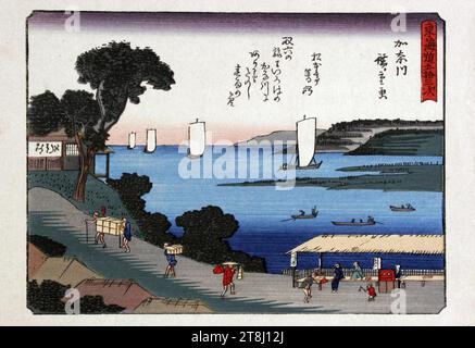 Utagawa (Ando) Hiroshige (1797-1858), Kanagawa Tokaido Gojo Santsugi (1840). Banque D'Images