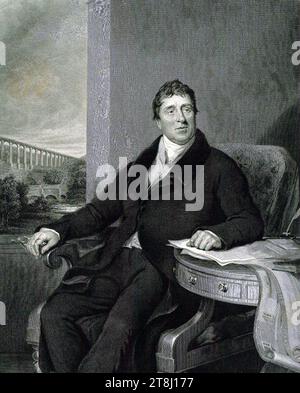 Thomas Telford, (1757 – 1834) ingénieur civil écossais. Banque D'Images