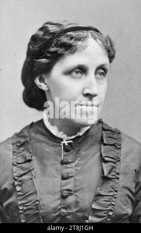 Louisa Alcott, Louisa May Alcott (1832 – 1888) romancière, écrivain, abolitionniste et poète américaine qui a écrit le roman Little Women (1868) Banque D'Images