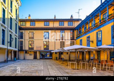 Oviedo, Espagne, place El Fontan ou Plaza del Fontan Banque D'Images