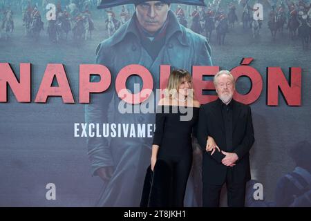 20 novembre 2023, Madrid, Madrid, Espagne : Ridley Scott, Giannina Facio assiste à la première â€˜Napoleonâ€™ au Musée du Prado le 20 novembre 2023 à Madrid, Espagne (crédit image : © Jack Abuin/ZUMA Press Wire) À USAGE ÉDITORIAL SEULEMENT! Non destiné à UN USAGE commercial ! Banque D'Images