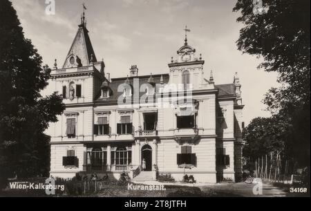 Kalksburg près de Vienne, sanatorium Dr. Norbert Schwarzmann, jusqu'en 1937, Paul Ledermann, Autriche, Vienne, 1882 - 1946, photographie, papier argenté gélatine, carte postale, collé à un document, papier photographique : 8,9 × 13,9 cm, 3 1/2 × 5 1/2 po, Autriche Banque D'Images