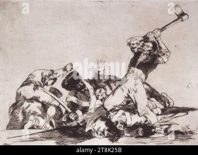 Los Desastres de la Guerra : Lo mismo - The Same, Los Desastres de la Guerra, Francisco José de Goya y Lucientes, Fuendetodos, Aragón 1746 - 1828 Bordeaux, 1812-1815, 1e édition 1863, estampe, gravure, aquatinte, assiette : 16,1 x 22 cm, l.o. '3' ; r.o. '3' ; M.U. 'Lomismo Banque D'Images