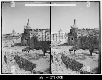 Vallées de Josaphat et de Hinnom. Pilier d'Absalom. Banque D'Images