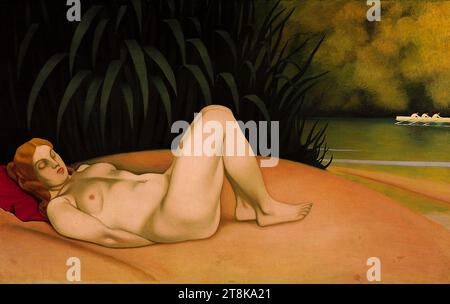 Vallotton, Femme nue dormante au bord de l'eau Banque D'Images