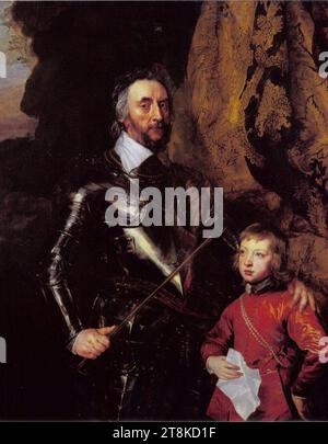 Van Dyck - Double portrait de Thomas Howard, 21rComte d'Arundel (1585-1646) avec son petit-fils, Thomas Howard, plus tard 22e Comte d'Arundel et 5e Duc de Norfolk, 1635-1636. Banque D'Images