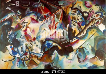 Vassily Kandinsky, 1913 - composition 6. Banque D'Images