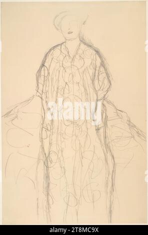 Etude pour 'Portrait d'Eugenia Primavesi', Eugenia Primavesi, Gustav Klimt (Vienne 1862 - 1918 Vienne), 1912-1913, dessin, crayon sur papier, feuille : 56,6 × 37 cm Banque D'Images