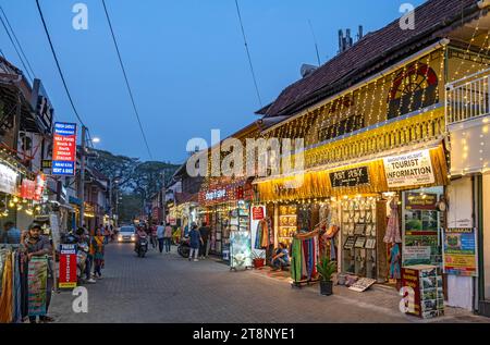 Princess Street, fort Kochi, Cochin, Kerala, Inde Banque D'Images