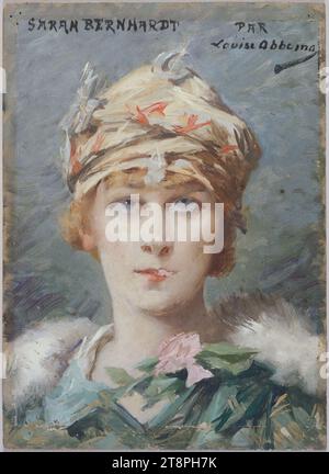 Portrait de Sarah Bernhardt (1844-1923), comme Adrienne Lecouvreur, Abbéma, Louise, Peintre, tableau, peinture, Dimensions - oeuvre : hauteur : 22,2 cm, largeur : 16 cm Banque D'Images