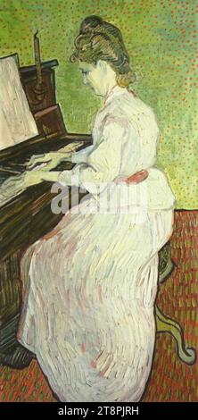 Vincent van Gogh - Mademoiselle Gachet au piano. Banque D'Images