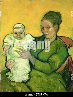 Vincent van Gogh - Portret van Madame Augustine Roulin en Baby Marcelle. Banque D'Images