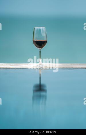 Un verre de vin / impression artistique Banque D'Images