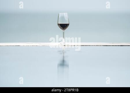 Un verre de vin / impression artistique Banque D'Images