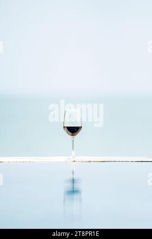 Un verre de vin / impression artistique Banque D'Images