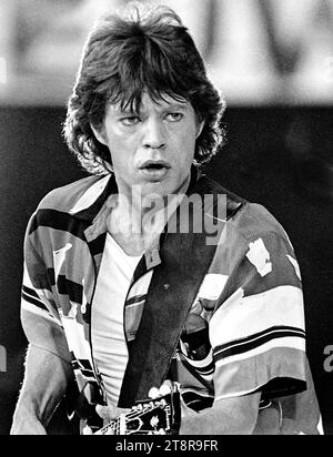 Concert des Rolling Stones dans le stade Feyenoord en juin 1982 -Rotterdam Holland vvbvanbree fotografie Banque D'Images