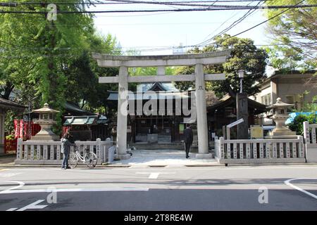 Sanctuaire Shitaya, près du parc Ueno, Tokyo, Japon Banque D'Images