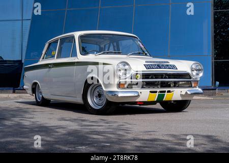 Berline MK1 Lotus Cortina 1960s sper Banque D'Images