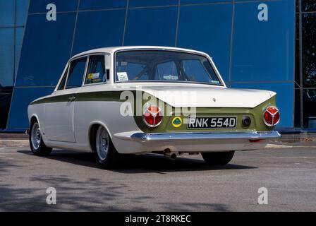 Berline MK1 Lotus Cortina 1960s sper Banque D'Images