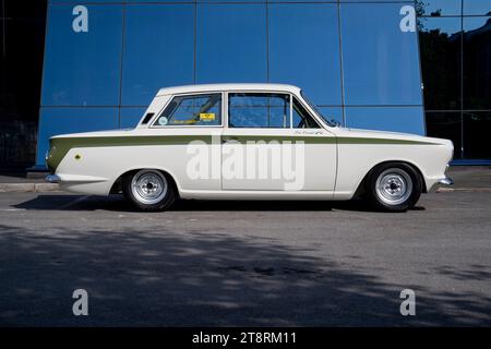 Berline MK1 Lotus Cortina 1960s sper Banque D'Images