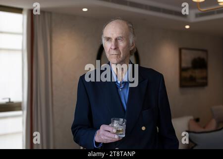 Sir Ranulph Fiennes considéré comme l'un des plus grands explorateurs britanniques nommé le plus grand explorateur vivant du monde par le Livre Guinness des records. Banque D'Images