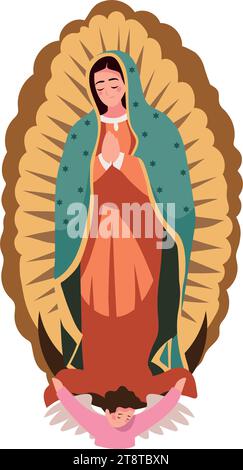 virgen de guadalupe sainte Illustration de Vecteur