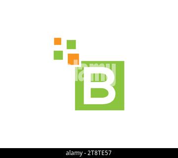 Logo de données B. Illustration de Vecteur