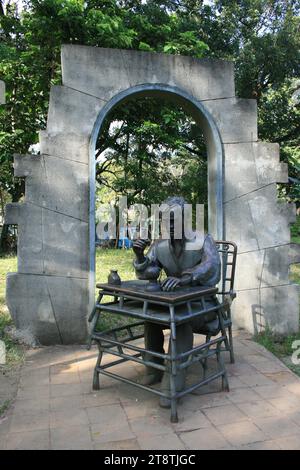 Scène de la vie de Jose Rizal, Rizal Park, Manille, Luzon, Philippines Banque D'Images