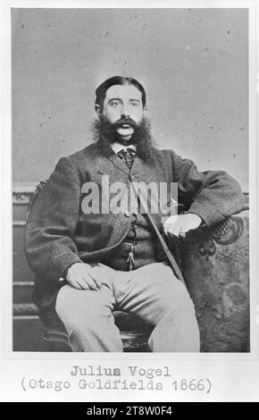 Sir Julius Vogel, ca 1865 Banque D'Images