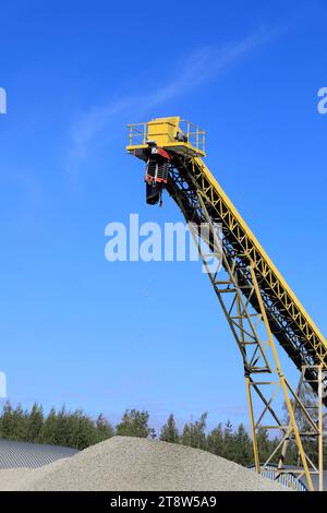 Usine de traitement du verre recyclé Uusioaines Oy et de production d'agrégats de verre mousse Foamit à Forssa, Finlande. 9 septembre 2022. Banque D'Images
