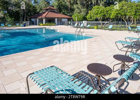 Piscine communautaire privée au Sawgrass Players Club à Ponte Vedra Beach, Floride. (ÉTATS-UNIS) Banque D'Images