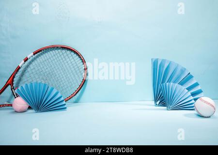 Papier peint de sport pour l'affichage de produits, produits pour enfants, fond vitaminé Banque D'Images