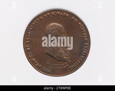 Louis XVII (1785-1795), roi titulaire de France (1793-1795), Liénard, P. G., Array, Numismatique, médaille, diamètre : 4 cm, poids (dimension du type) : 2,67 g. Banque D'Images