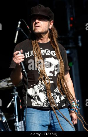 Mexico, Mexique. 19 novembre 2023. 19 novembre 2023, Mexico, Mexique : le chanteur américain Keith Morris se produit sur scène pendant la troisième journée du Festival de musique Corona Capital 2023 à Autodromo Hermanos Rodriguez. Le 19 novembre 2023 à Mexico, Mexique. (Photo de Essene Hernandez/Eyepix/Sipa USA) crédit : SIPA USA/Alamy Live News Banque D'Images