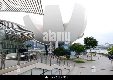 Singapour, ville et Musée d'Art et de Science. Banque D'Images