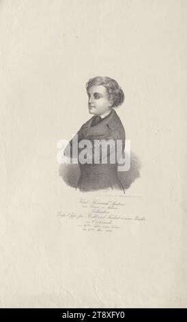 Karl Heinrich Spitzer, de Bisenz en Moravie, technicien, première victime pour la justice et la liberté en Autriche, dans la 18e année de sa vie, le 13 mars 1848', Franz Werner, éditeur, 1848, papier, lithographie à la craie, hauteur 45, 9 cm, largeur 29, 4 cm, tours de 1848, 1849, Beaux-Arts, portrait, homme, la collection Vienne Banque D'Images