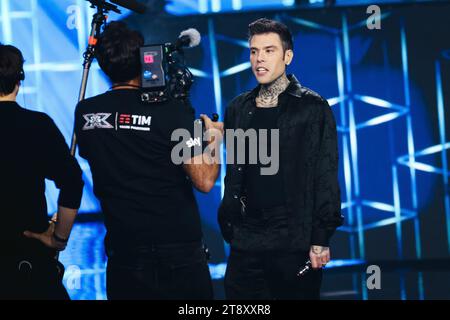 Milan, Italie. 10 novembre 2023. Fedez participera à l'émission X Factor TV Show à Milan, en Italie, le 10 novembre 2023. (Photo Alessandro Bremec/NurPhoto) crédit : NurPhoto SRL/Alamy Live News Banque D'Images