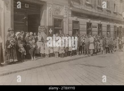 Action humanitaire suisse à Vienne (8e, Laudongasse 40), Richard Hauffe (1878-1933), photographe, 1920, photographie, Guerre mondiale 1, Guerre et événements de guerre, 8e arrondissement : Josefstadt, Laudongasse, The Vienna Collection Banque D'Images