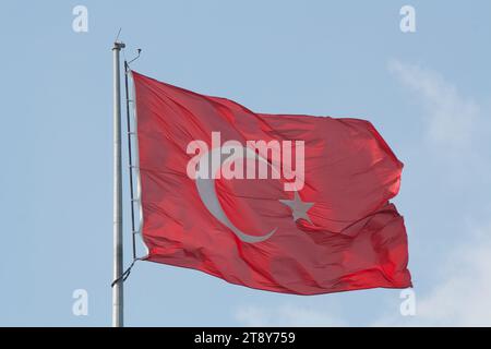 Drapeau de la Turquie Banque D'Images