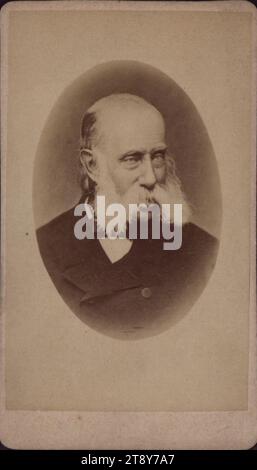 Archiduc Franz Karl (1802-1878), Inconnu, photographe, Date avant 1878, support carton, papier albumen, support carton 10, 5×6, 1 cm, Habsbourg, aristocratie, portrait, homme, archiduc Franz Karl d'Autriche, collection de Vienne Banque D'Images