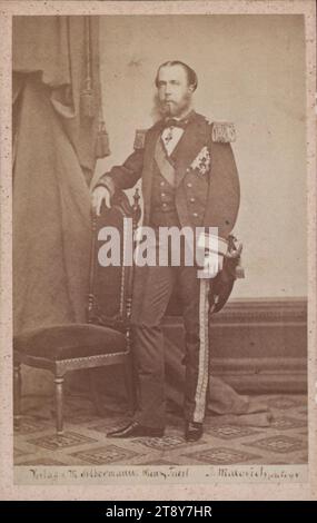 Archiduc Ferdinand d'Autriche, comme Maximilien Ier Empereur du Mexique (1832-1867), Giuseppe Malovich (1823-1874), photographe, M. Silbermann, maison d'édition, date vers 1864, support carton, papier albumen, panneau de support 9, 5×6, 1 cm, Habsbourg, aristocratie, portrait, Maximilien Ier Empereur du Mexique, homme, la collection de Vienne Banque D'Images