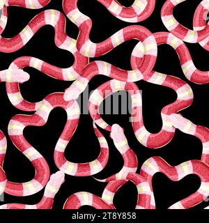 Modèle sans couture avec des serpents. Vecteur. Illustration de Vecteur